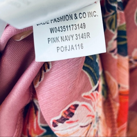 New! BAND OF GYPSIES midi floral midi dress Nwt floral faux wrap vneck - Picture 8 of 11